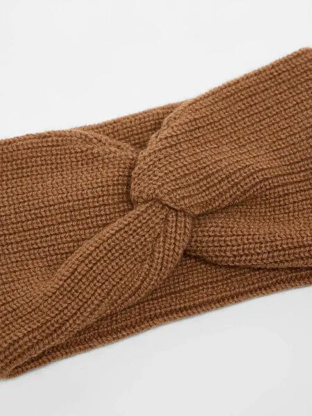 LANIUS LANIUS Stirnband aus Bio-Schurwolle und Bio-Baumwolle, Brown, – Produktbild 3 von 3