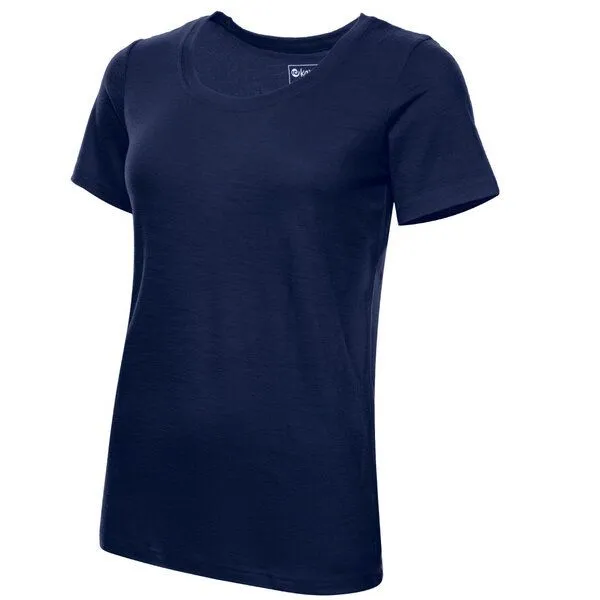 Kaipara - Merino Sportswear Kaipara - Merino Sportswear Merino Kurzarm Unterhemd Damen Slimfit 200, Blau, – Produktbild 2 von 2
