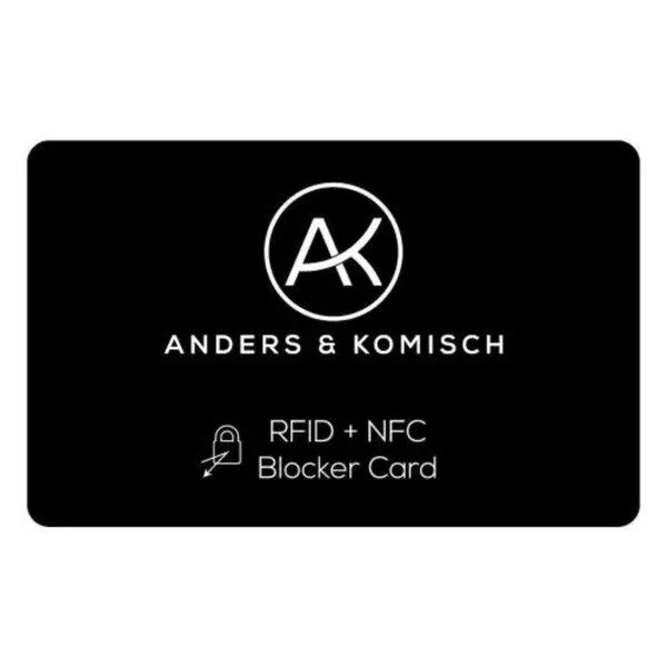 ANDERS & KOMISCH ANDERS & KOMISCH Kleines Portemonnaie mit RFID Schutz - A&K MINI Slim Wallet, Gold, – Produktbild 5 von 5