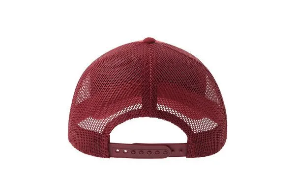 Atlantis Headwear Atlantis Headwear Damen / Herren Netz Cap kombiniert mit Wildlederoptik, Burgundy, – Produktbild 4 von 5