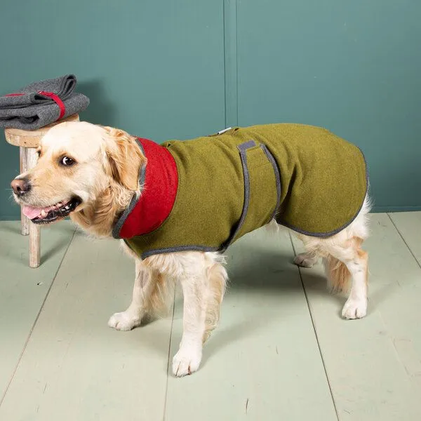 nahtur-design nahtur-design Hundemantel "Loden" | 100% Schurwolle, Blau_01 (blau), – Produktbild 4 von 4