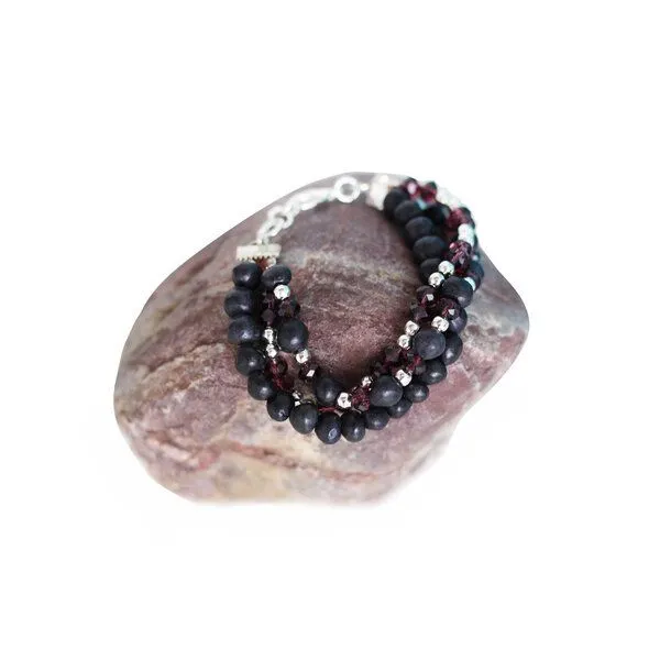 Mitienda Shop Mitienda Shop Perlenarmband Oaxaca, Lila, – Produktbild 1 von 3