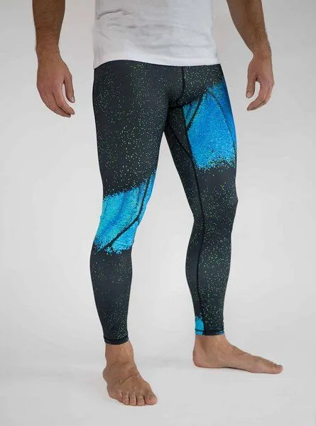 Arctic Flamingo Arctic Flamingo Bunte Herren Sport Leggings aus ECONYL® regeneriertem Nylon – Produktbild 1 von 4