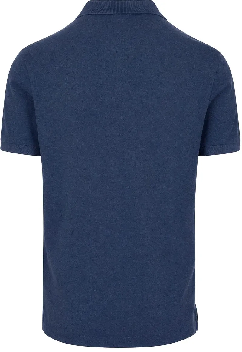 Profuomo Profuomo Piqué Poloshirt Melange Indigo - Größe M, Blau, – Produktbild 1 von 3