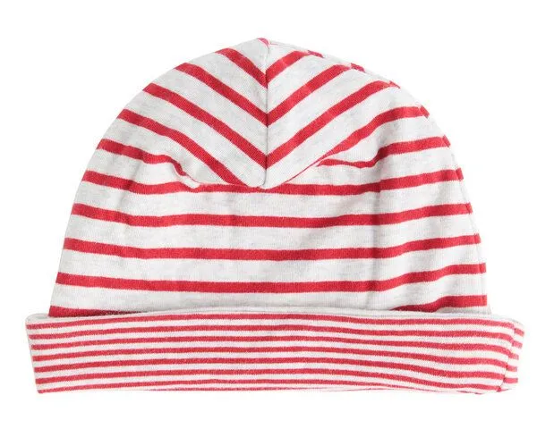 Leela Cotton Leela Cotton Kinder Wende Beanie - 2661, Ziegelrot/beige, – Produktbild 1 von 4