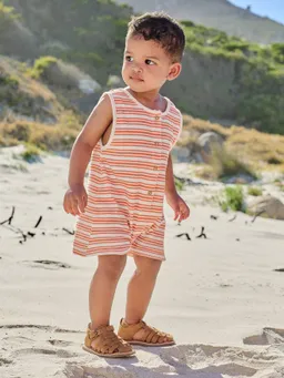 Vertbaudet Baby Kurzoverall mit Streifen – Produktbild 1 von 1