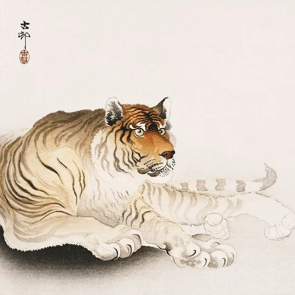 Photocircle Photocircle Poster / Leinwandbild - Tiger von Ohara Koson – Produktbild 1 von 4