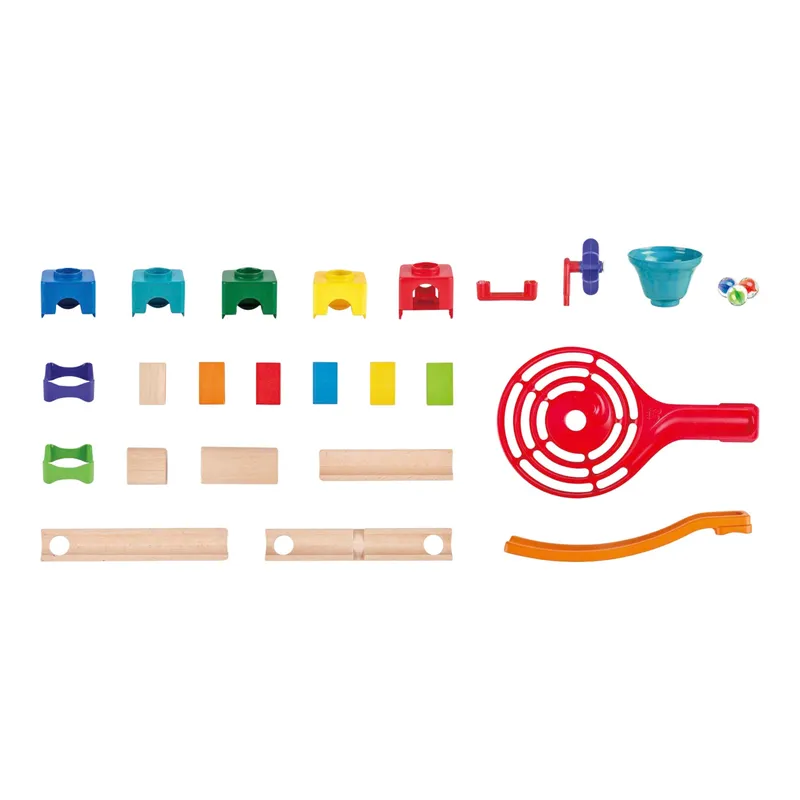 Hape Hape Murmelbahn mit Domino rasant, Mehrfarbig, – Produktbild 3 von 3