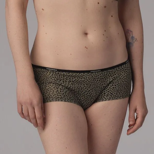 comazo|earth comazo|earth Fairtrade Panty | GOTS zertifiziert, Olive bedruckt, – Produktbild 1 von 4