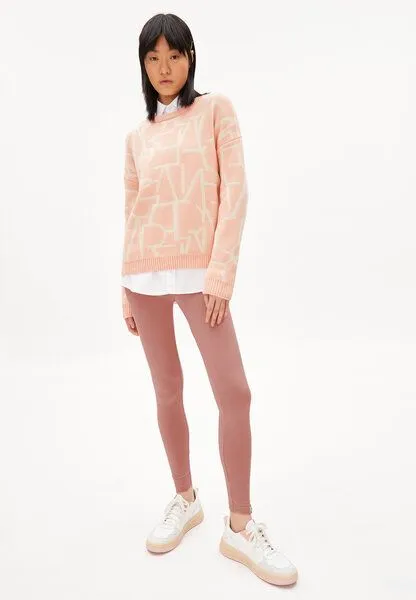 ARMEDANGELS ARMEDANGELS OLESSYAA TYPO - Damen Pullover aus Bio-Baumwolle, Peach blossom light-undyed, – Produktbild 4 von 4