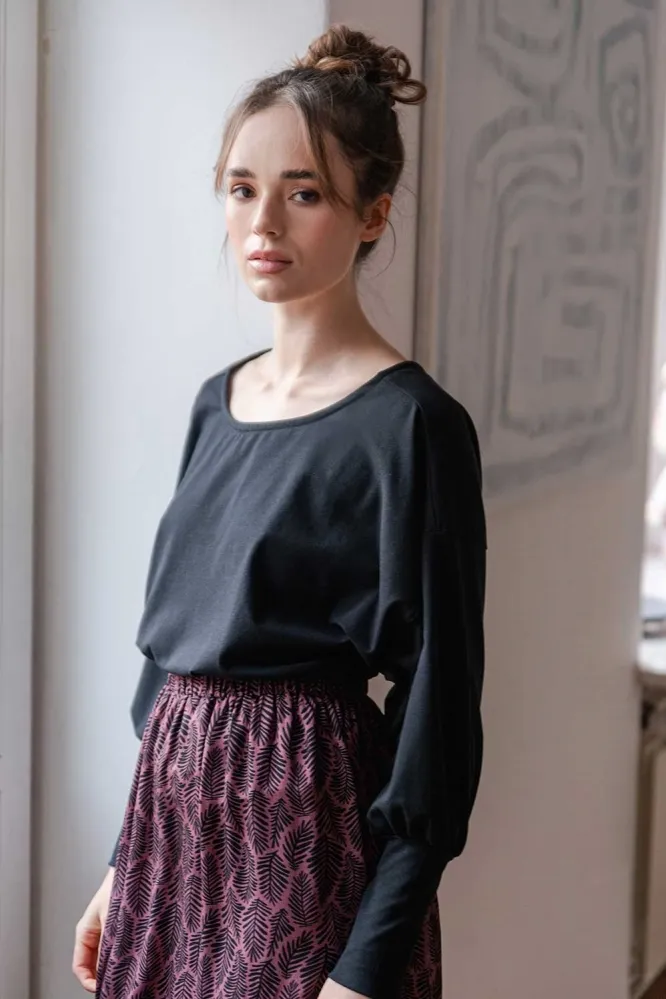 WiDDA WiDDA Damen vegan Langarm Ava Schwarz, Schwarz, – Produktbild 2 von 2