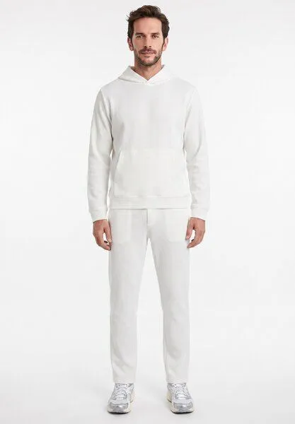 ORGANICATION ORGANICATION HECTORR | Waffel Hoodie aus Bio-Baumwolle & recyceltem Polyester, White, – Produktbild 4 von 5