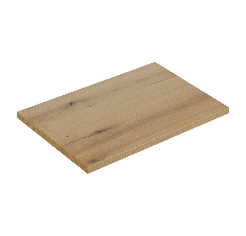 Lomadox Waschtisch NEWPORT-56-CASHMERE, in kaschmir & Eiche, gerillte Front, geringe Tiefe für kleine Bäder, Weiß, – Produktbild 5 von 5