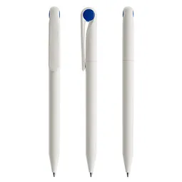 prodir prodir® Drehkugelschreiber DS1 TMM Twist, blaue Mine, weiß/blau – Produktbild 1 von 1