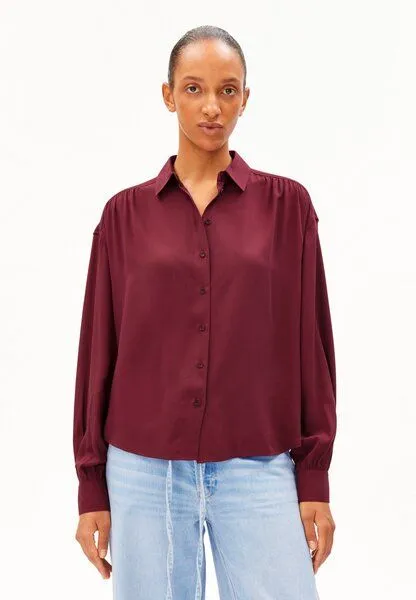 ARMEDANGELS ARMEDANGELS EFINARAA Damen Bluse aus 100% LENZING ECOVERO Viskose, Velvet red, – Produktbild 1 von 5