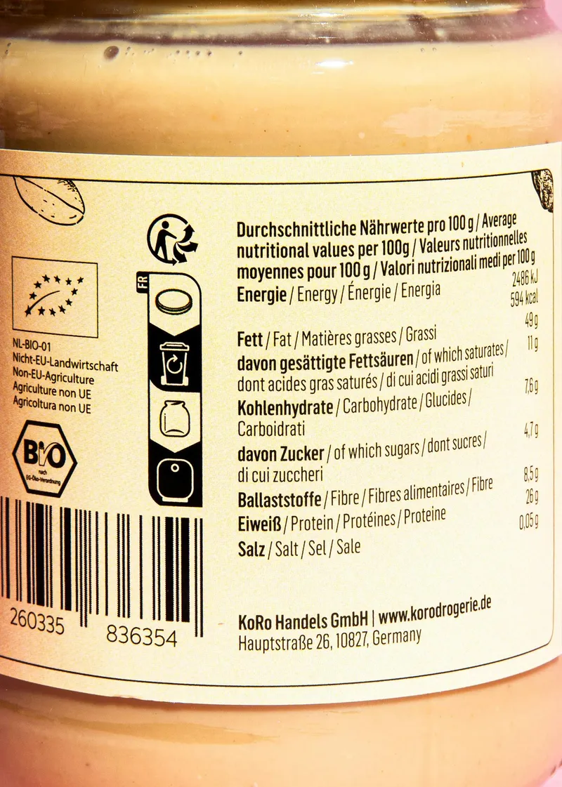 KoRo Bio Erdnussmus 500 g – Produktbild 1 von 5