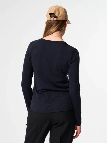 PINQPONQ pinqponq Longsleeve Merino Women 'INSPIRE", Blau (sheep navy), – Produktbild 3 von 3