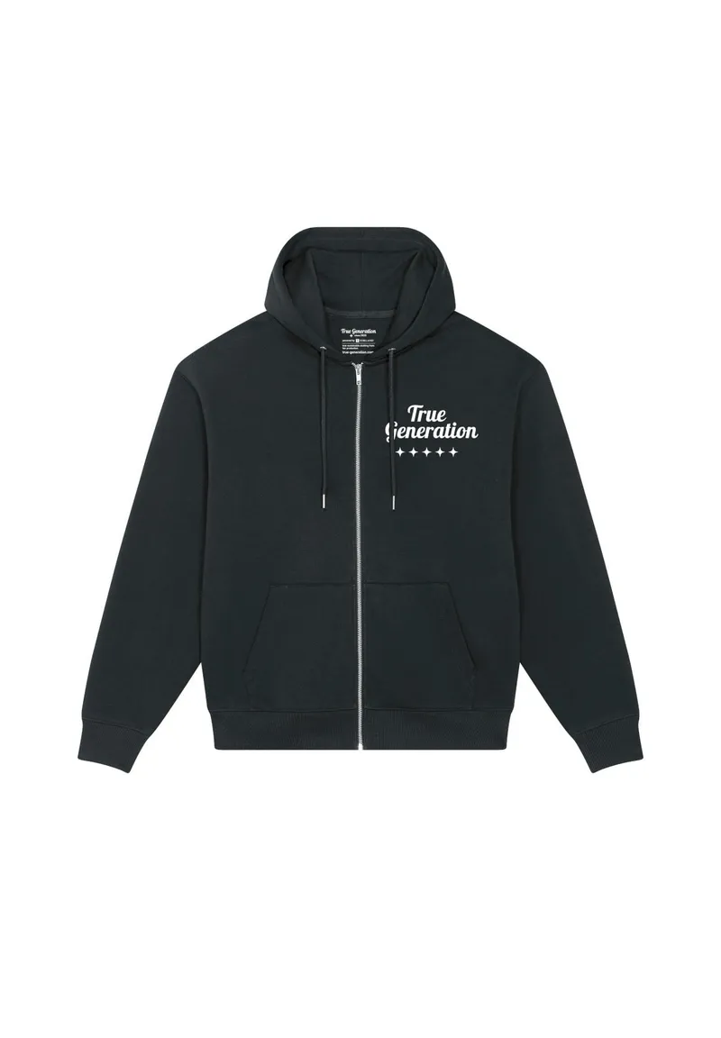 TORLAND TORLAND Herren vegan Zip-Hoodie Locker Heavy, Schwarz, – Produktbild 2 von 2