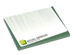 Memo memo Haftnotizen 100 x 72mm, 50 Blatt, recy. weiß, inkl. 1-4 farbigem Einzelblattdruck – Produktbild 1 von 1