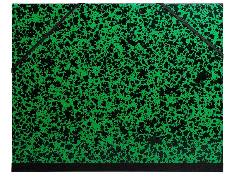 Exacompta Exacompta Zeichenmappe mit Stoffband, 500 x 650 mm, Gummizug, grün – Produktbild 1 von 1