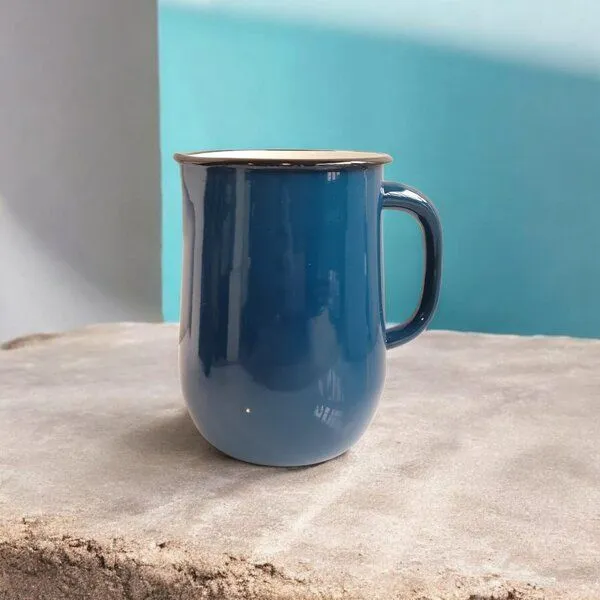 Moogoo Creative Africa Moogoo Creative Africa Karaffe 2,5 Liter | Emaille | hergestellt in der Ukraine | Fair Trade for Peace, Aquamarine, – Produktbild 2 von 3