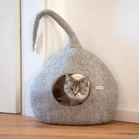 naturling naturling Filz Katzenhöhle - kuscheliges Katzenbett auch für große Katzen – Produktbild 1 von 1