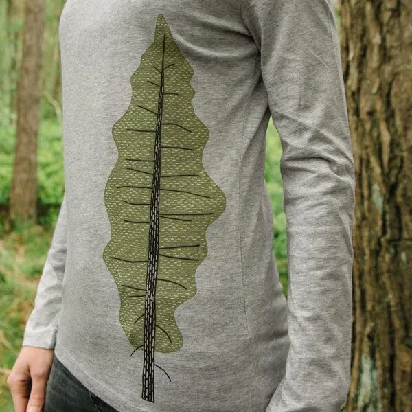 Cmig Cmig Tanne Langarmshirt für Damen in heather grey – Produktbild 2 von 4