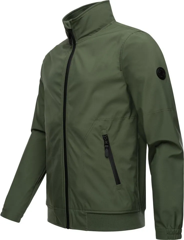 ragwear ragwear Outdoorjacke Collwie wasserdichte Herren Übergangsjacke mit hohem Kragen, Grün, – Produktbild 3 von 4