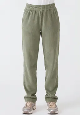 ORGANICATION ORGANICATION Damen vegan Jogginghose Aus Cord Olivgrün – Produktbild 1 von 1