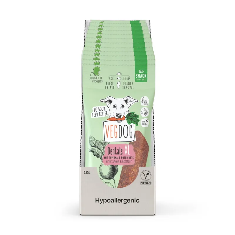 VEGDOG VEGDOG Kausnack Dentals XL 12x100g – Produktbild 1 von 2