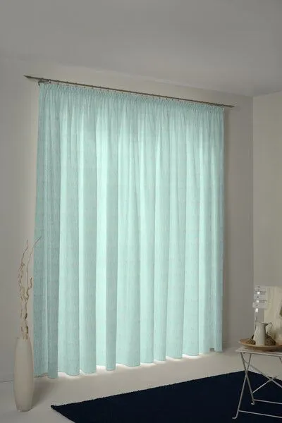 Nature by Adam Nature by Adam Vorhang aus 100% Bio-Baumwolle - Made in Germany - Little Parrot, Hellblau, – Produktbild 5 von 7