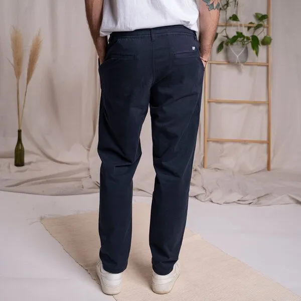 Vresh Clothing Vresh Clothing Vabiolo - Chino aus Biobaumwoll-Mix, Navy, – Produktbild 2 von 4