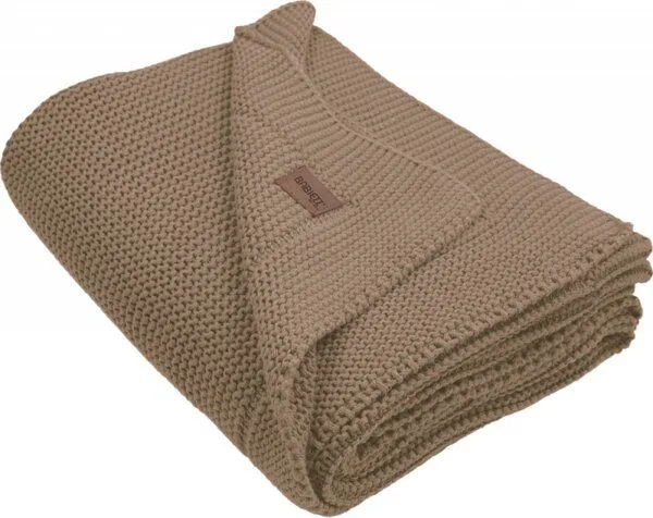 A&R Textile A&R Textile Babydecke Strickdecke 80 x 100 cm Bio Baumwolle hergestellt in Europa, Mokka, – Produktbild 1 von 2