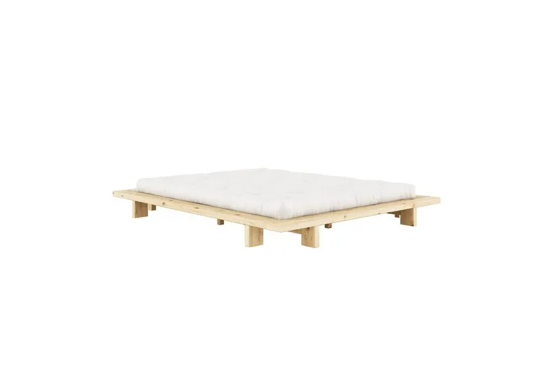 Karup Design Futonbett Bettgestell JAPAN BED Futonbett aus FSC®-zertifiziertem Massivholz (Mit Lattenrost), zeitlos, bequem & in mehreren Farben und Größen erhältlich, Beige, – Produktbild 2 von 8
