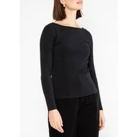 blutsgeschwister Blutsgeschwister Longsleeve Shirt "Oh Marine" aus Biobaumwolle, Black and strong (schwarz), – Produktbild 1 von 1