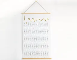 tyyp tyyp Jahreskalender 2027 als Poster – Wandkalender aus Recyclingpapier – beidseitig, handgefertigt in Deutschland – Produktbild 1 von 1