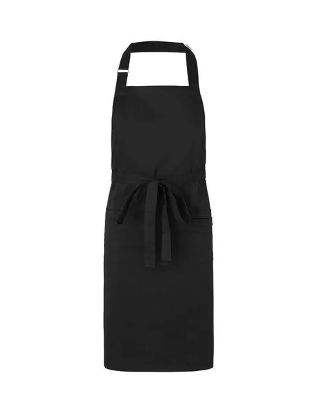 Neutral Neutral Damen / Herren Cafe Bistro Latzschürze Kellnerschürze, Schwarz, – Produktbild 2 von 3