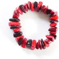 Mekhada Mekhada Tagua Armband RAKIRA, Rot, – Produktbild 1 von 1