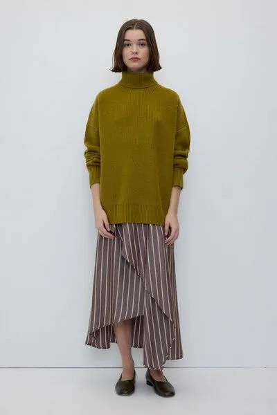 Rita Row Rita Row Rollkragenpullover LUME aus Wolle und Kaschmir, Pistachio, – Produktbild 1 von 4