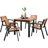 Rondo Gartenmöbel-Set 'Berrissimo', 5-teilig, 4 Sessel, 1 Tisch – Produktbild 1 von 1