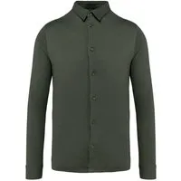 Greenspired Greenspired Umweltfreundliches Herrenhemd aus Jersey 155g/m² / 100 % Biobaumwolle S-3XL, Khaki, – Produktbild 1 von 1