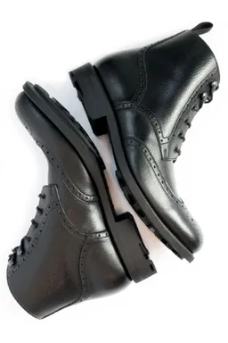 Will's Vegan Store Will's Vegan Store Herren vegan Brogue Stiefel Goodyear Welt Schwarz – Produktbild 1 von 1