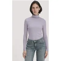 hessnatur hessnatur Softrib Longsleeve Fitted aus Bio-Baumwolle und TENCEL Modal, Pastell lavendel, – Produktbild 1 von 1
