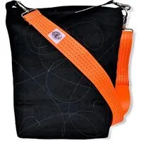 Beadbags Beadbags Schultertasche NET3TJ reused Moskitonetz mit Hochseehafengurt, Schwarz, – Produktbild 1 von 1