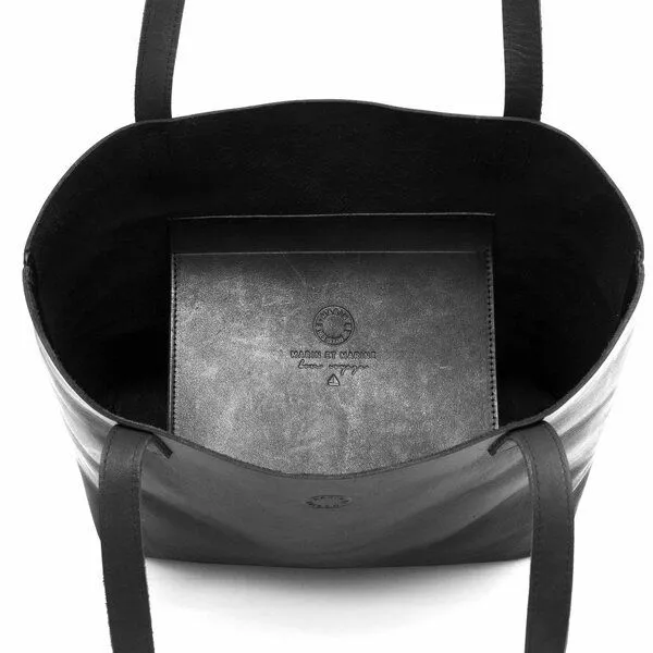 Marin et Marine Marin et Marine Leder Shopper Éternelle, Black, – Produktbild 2 von 4
