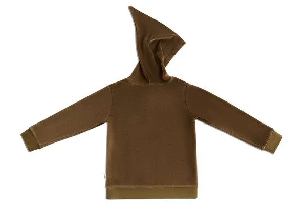 Leela Cotton Leela Cotton Nicky Kapuzenjacke Bio-Baumwolle, Oliv, – Produktbild 3 von 3