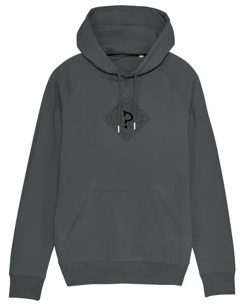 Human Family Human Family Bio Herren Hoodie "Reaper - Geometric Questionmark" in 5 Farben, Anthrazit, – Produktbild 1 von 3