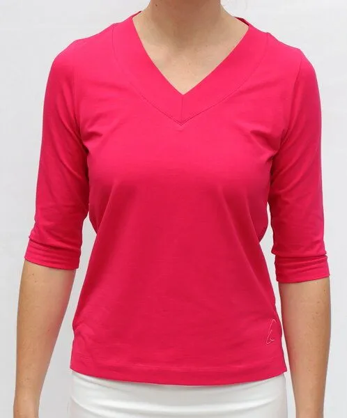 ESPARTO ESPARTO Halbarm-Shirt "Sundar", Raspberry, – Produktbild 3 von 4