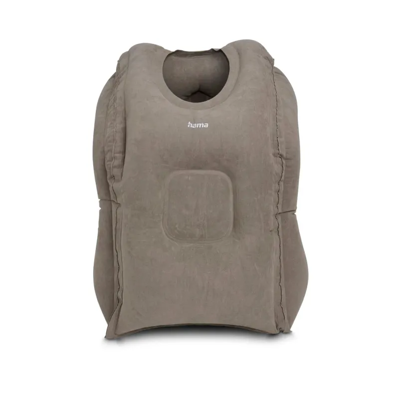Hama Hama Reisekissen, aufblasbar, ergonomisch, Grau, – Produktbild 1 von 4