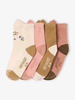Vertbaudet 4er-Pack Socken TIERE mit 3D-Ohren – Produktbild 1 von 1